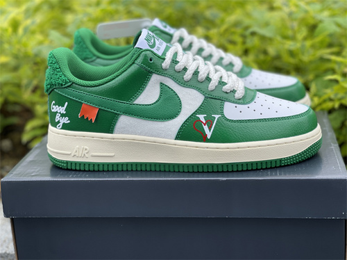 Nike Air Force 1 AF1 Air Force No. 1 white and green_ three-party alliance_ goods number_ DO5220-131_ full code shipment_ 36-45-3ca7a716